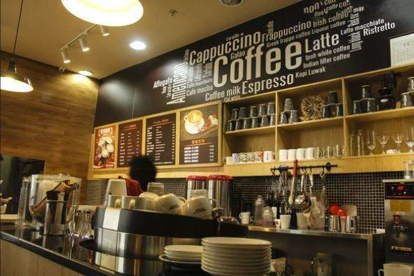 texture led display in cafe texture led display in cafe