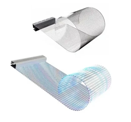 Pantalla LED flexible P8 Crystal Film fina
